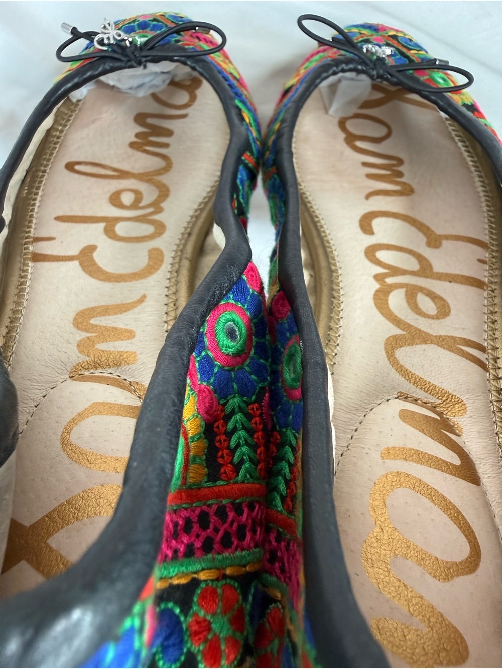 Sam Edelman Felicia Bazaar Floral Embroidered Majori Shisha Ballet Flats SZ 9.5 - Picture 11 of 15